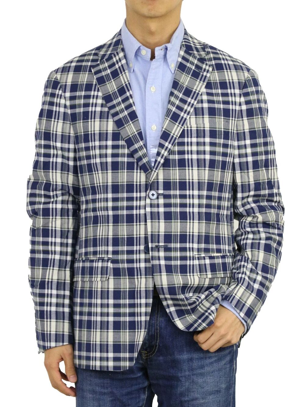 Lauren by Polo Ralph Lauren Plaid Cotton Blazer Suit Jacket 50R
